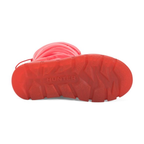 Hunter Women's Red Maribel Lug Sole Insulated Waterproof Snow Booties - Picture 3 of 3